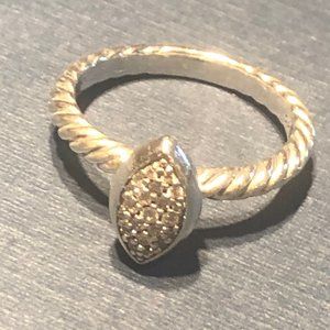SOLD ELSEWHERE: DAVID YURMAN Pavé Diamond Marquise Ring